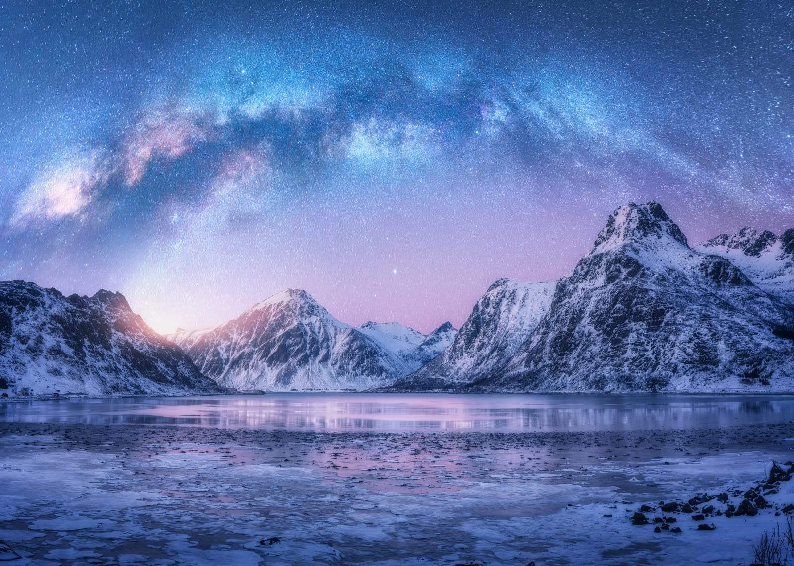 1600x1140 Amazon.com : BELECO 8x6ft Fabric Norway Arctic Backdrop Snow Mountain Lake View Universe Space Night Sky Star Landscape Blue Galaxy Background Norway Winter Scene Birthday Party Decor Holiday Photo Props
