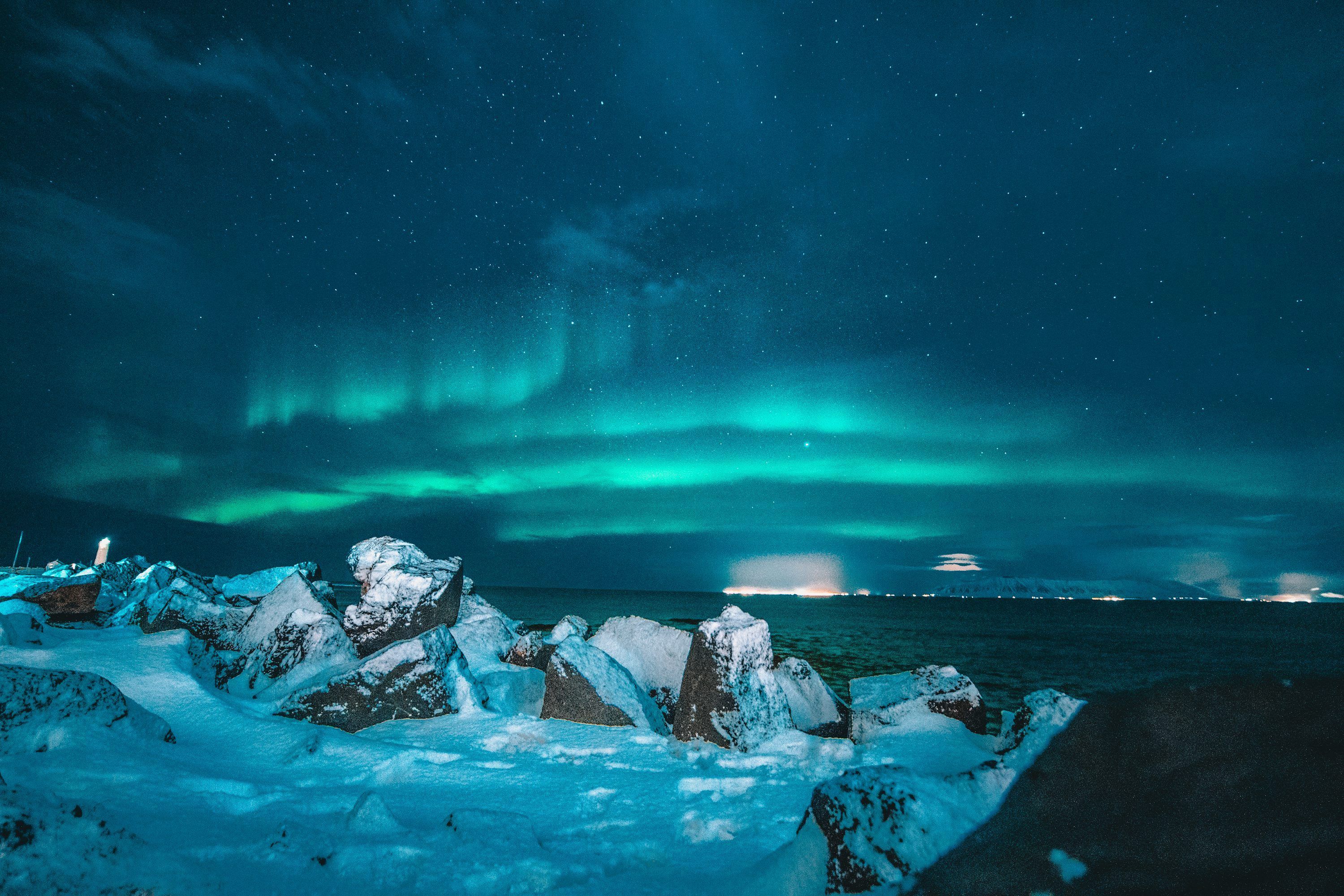 3000x2000 Landscape photo of Aurora lights photo