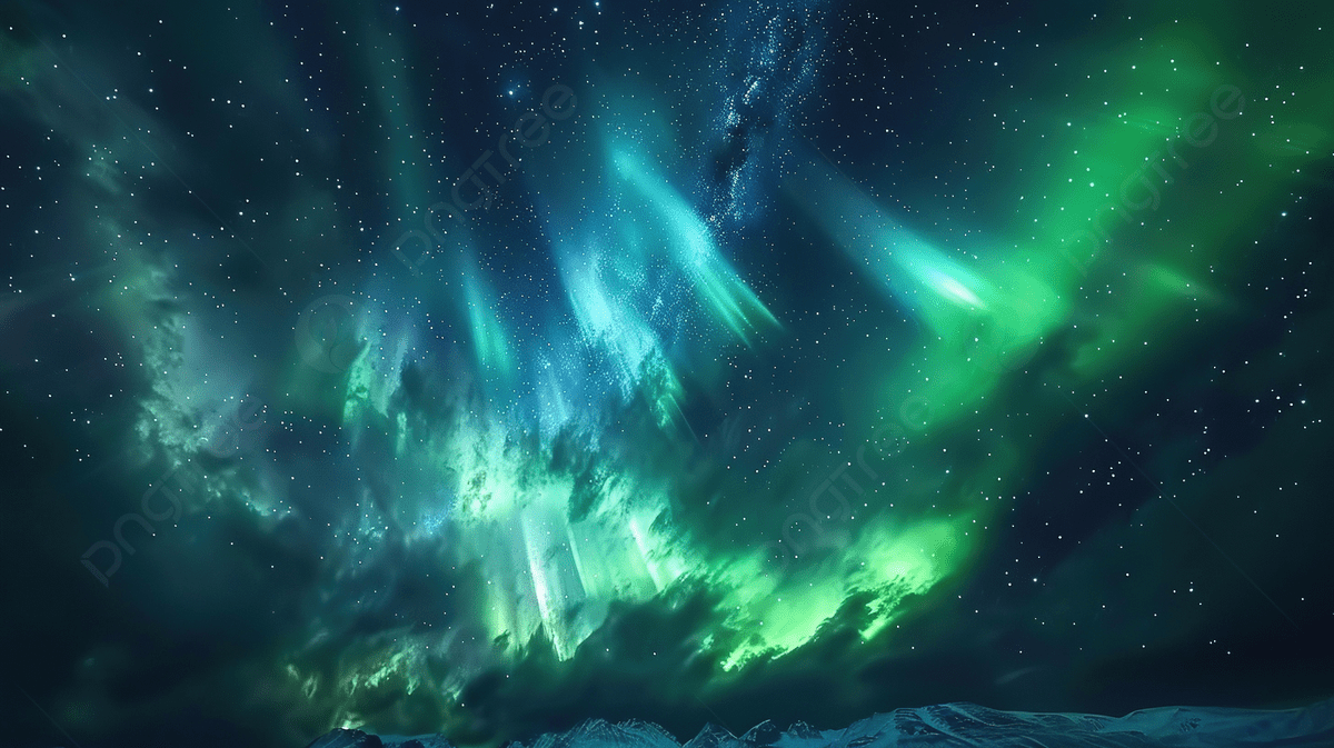 1200x673 Aurora Borealis Northern Lights Explosion With Stars On Night Sky At Arctic Photo And Picture For Free Download