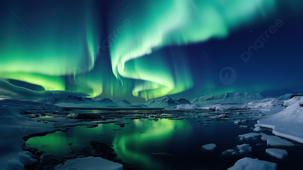 1200x673 Polar Lights The Shimmering Aurora Borealis Amidst A Starry Night Sky Creating A Vibrant Natural Spectacle, Aurora Borealis, Northern Lights, Northern Light Background Image And Wallpaper for Free Download