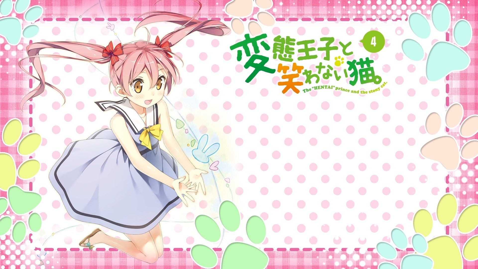 1920x1080 emanuela, Porelora, Hentai, Ouji, To, Warawanai, Neko, Kantoku, Long, Hair, Pink, Hair, Summer, Dress, Twintails, Yellow, Eyes Wallpaper HD / Desktop and Mobile Background