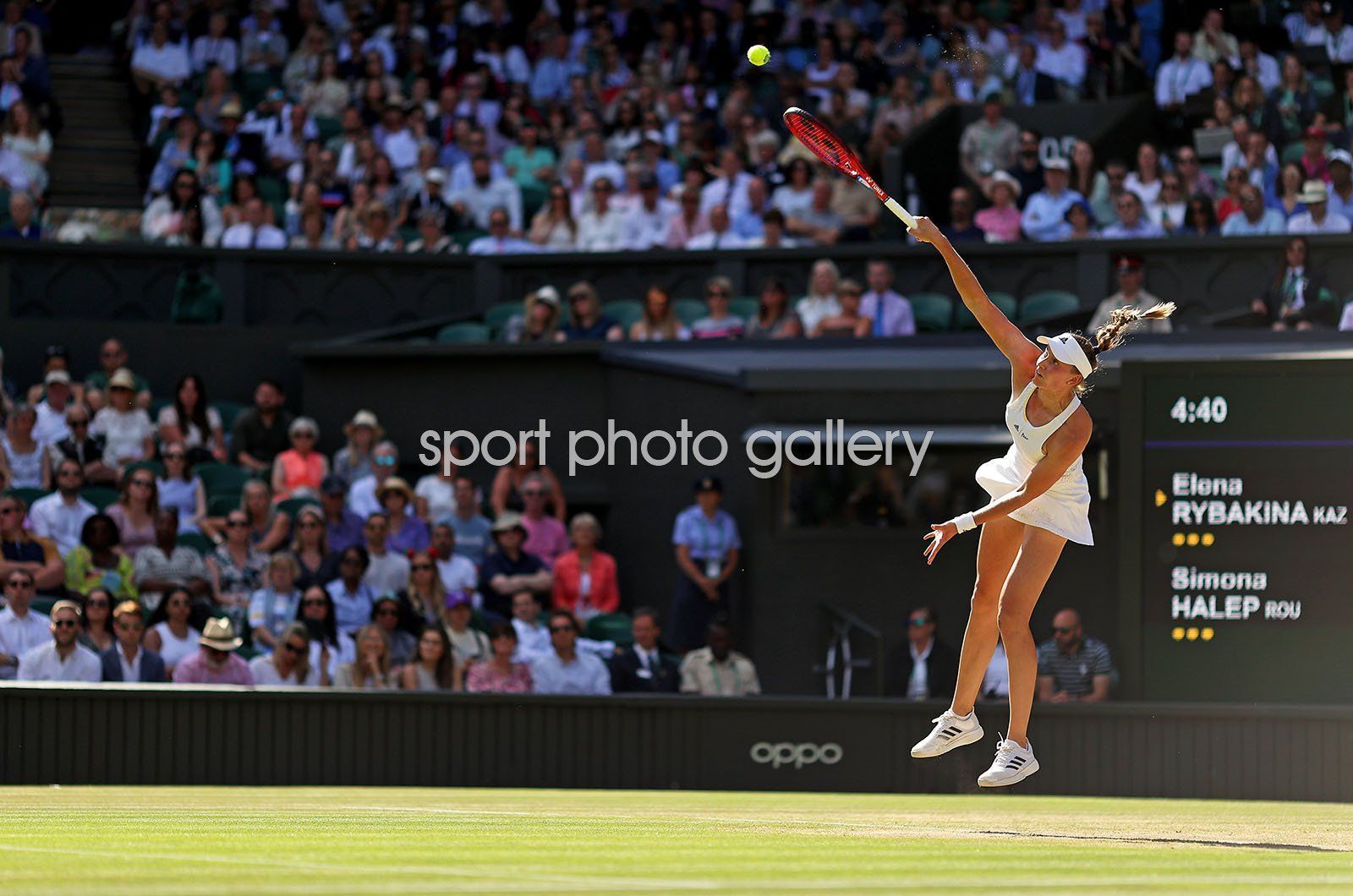 1600x1060 Elena Rybakina Kazakhstan serve Semi Final win Wimbledon 2022 Image