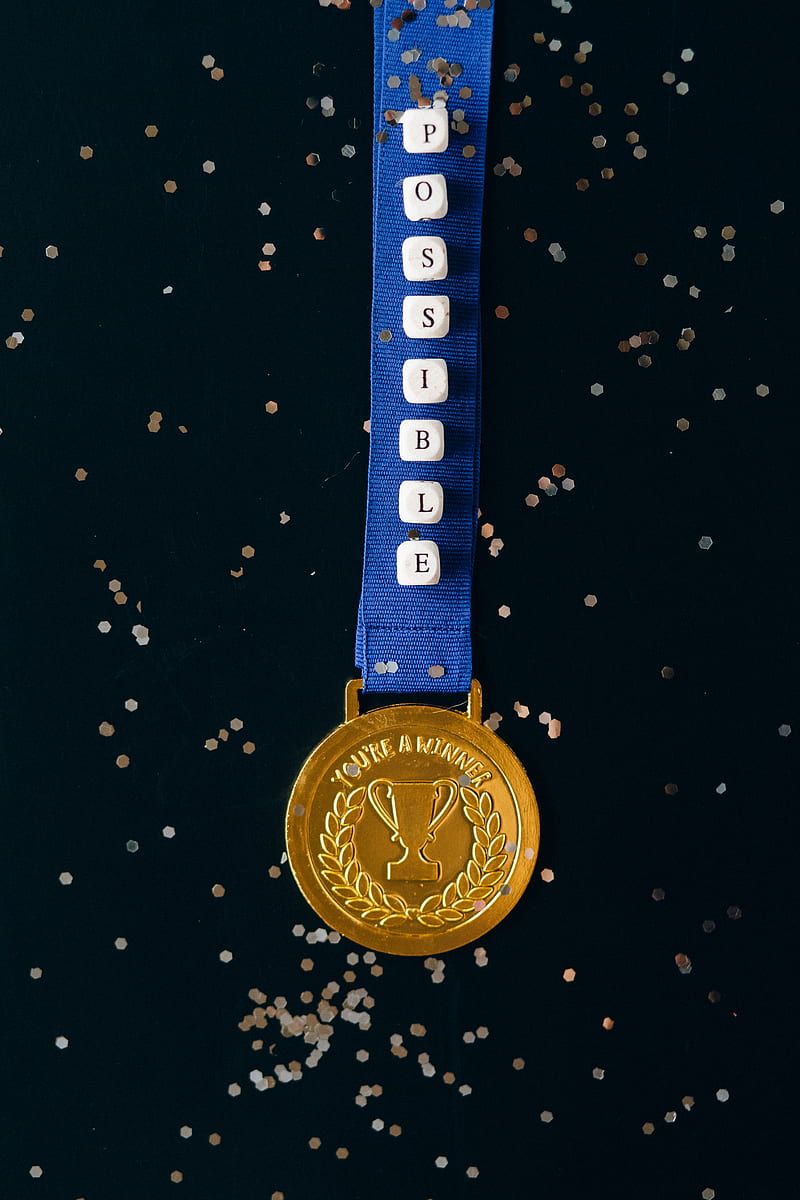 800x1200 Blue and Gold Round Medal, HD phone wallpaper