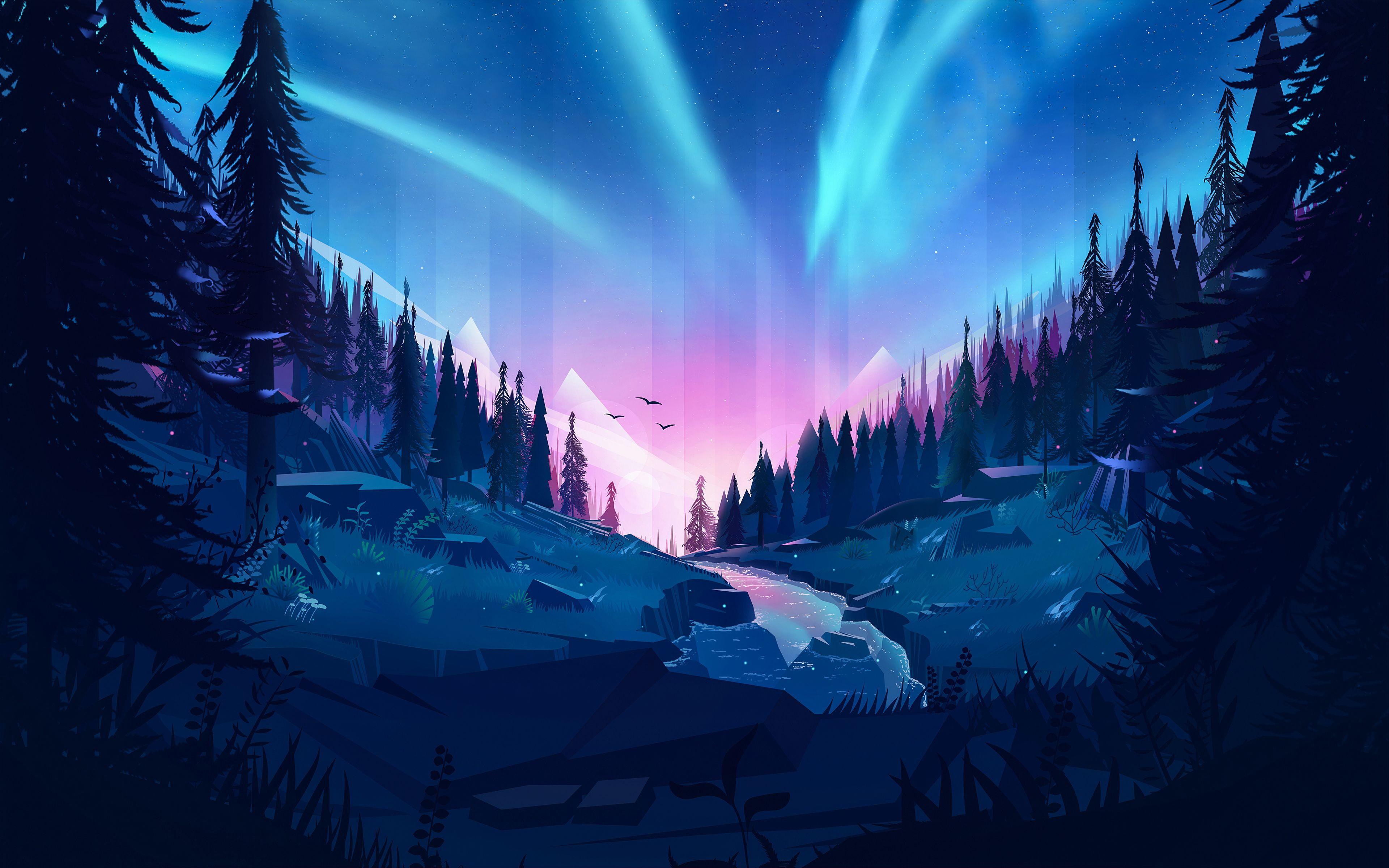 3840x2400 forest 4K wallpaper for your desktop or mobile screen free