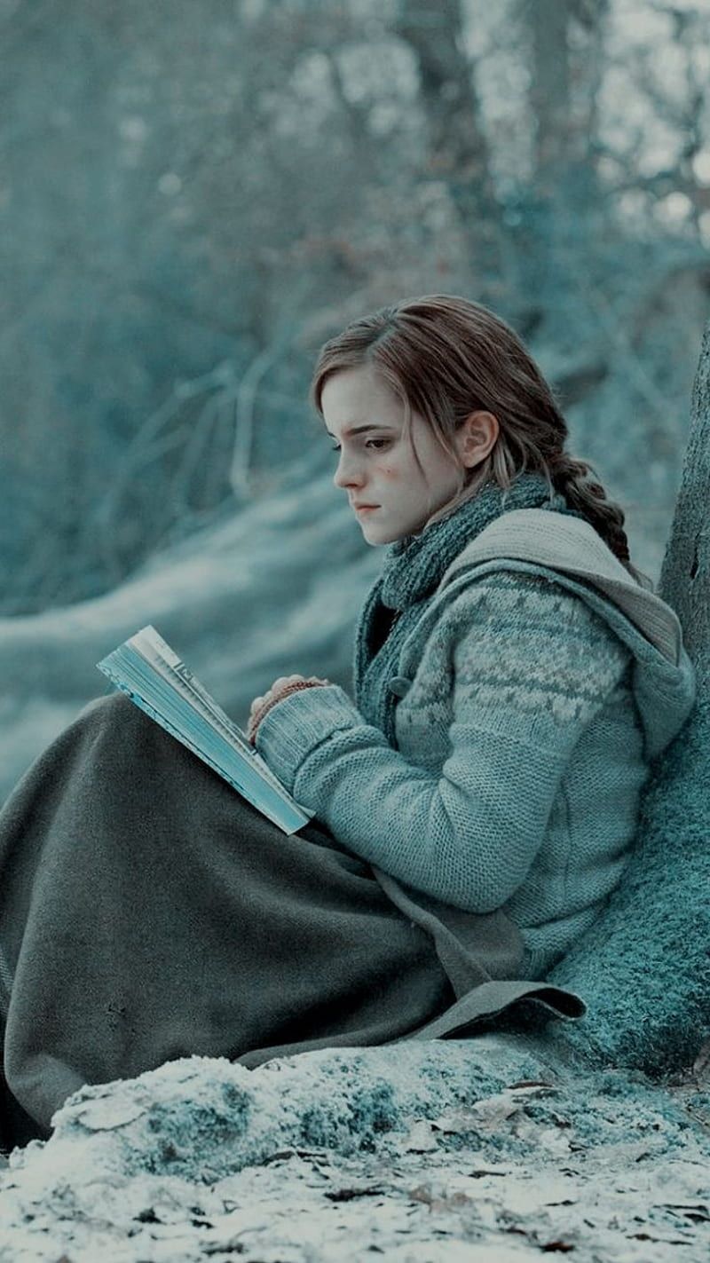 800x1423 Hermione Granger, el trio de oro, harry potter, the golden trio, HD phone wallpaper