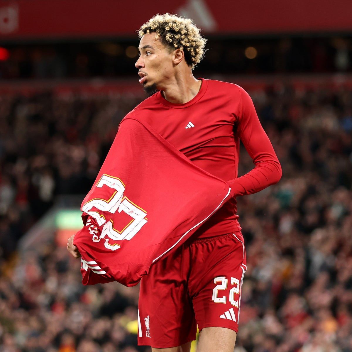 1200x1200 Hugo Ekitike explains 'stupid' and 'needless' red card for taking off shirt