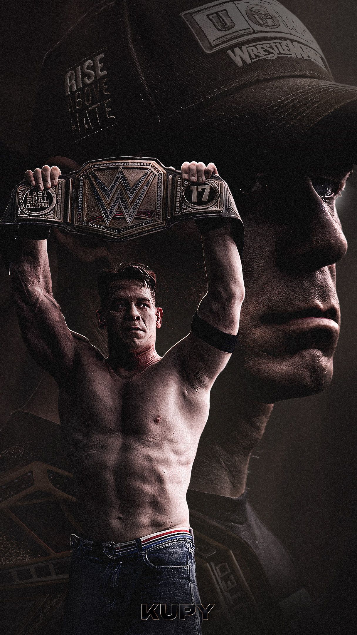 1216x2160 NEW John Cena 17th Championship Wallpaper!