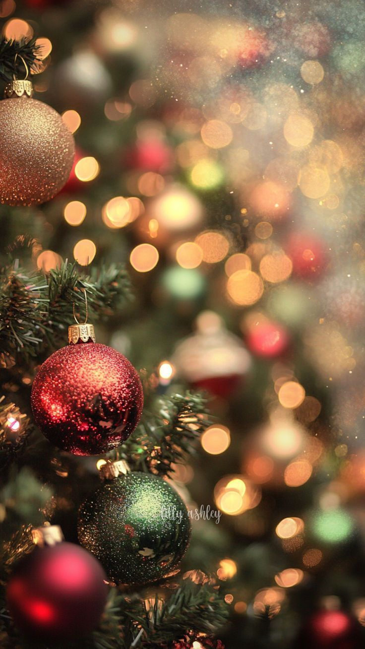 736x1308 Christmas Phone Wallpaper Free Download. Festive Holiday Aesthetic Background