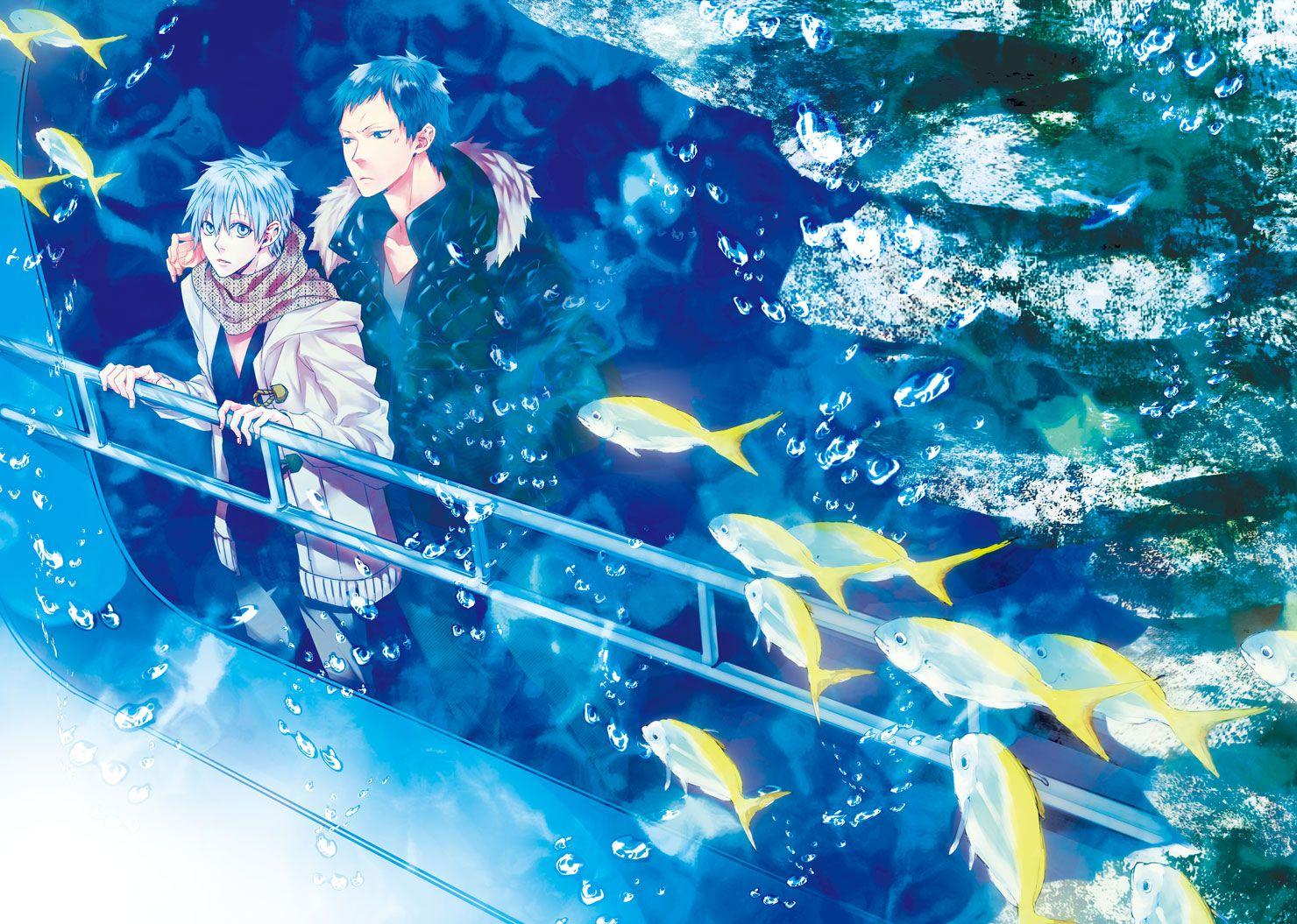 1480x1055 all male animal aomine daiki black hair blue eyes blue hair