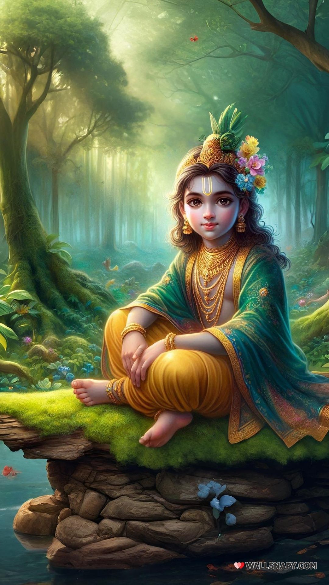 1080x1920 Ai baby shri krishna wallpaper love look mobile 4k