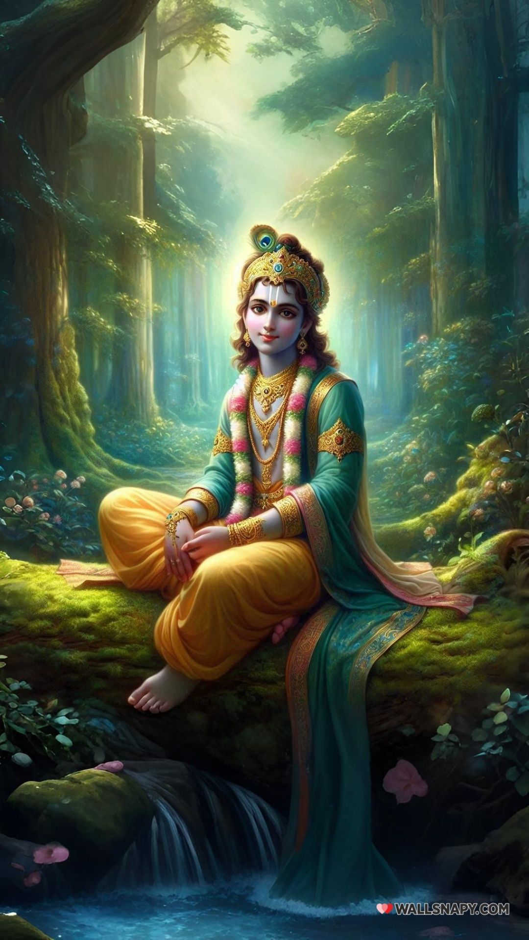 1080x1920 Cute krishna wallpaper blue skin ai art mobile hd