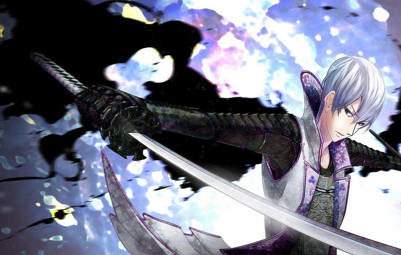 1332x850 Wallpaper sword, katana, samurai, guy, Sengoku Basara, The Era Of