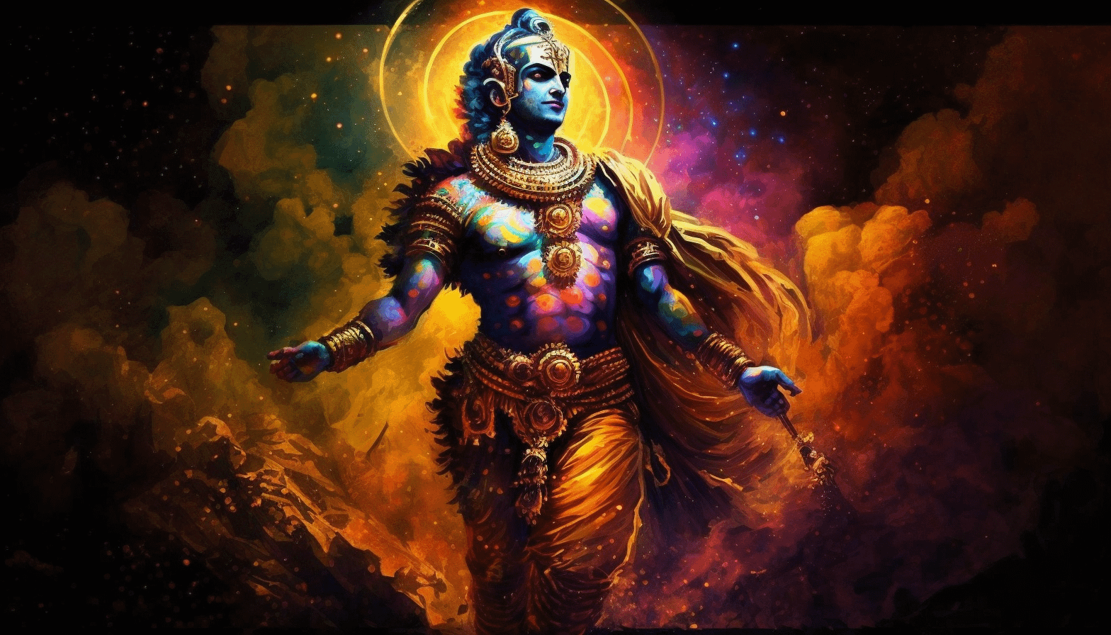 1568x896 Krishna AI Wallpaper