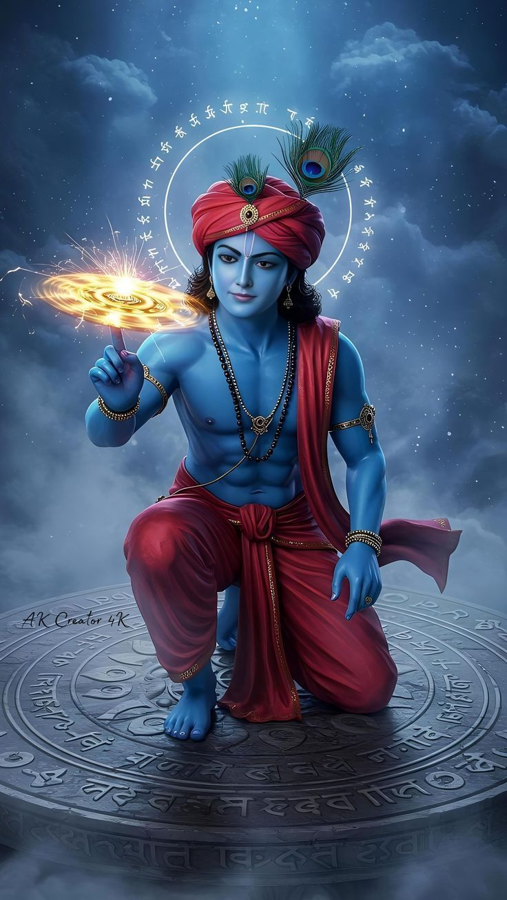736x1307 Shree Krishna New Ai Image and Wallpaper