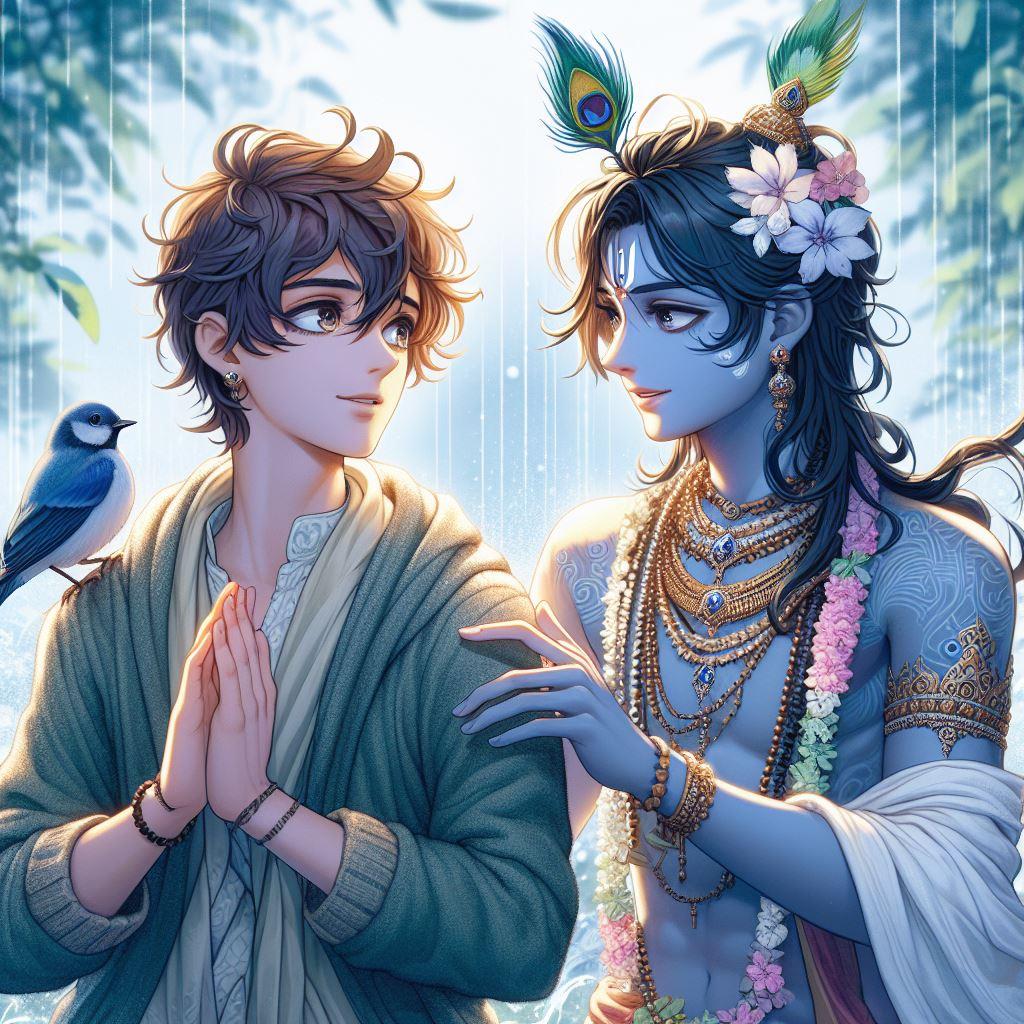 1024x1024 Some AI generated image of Shri Krishna