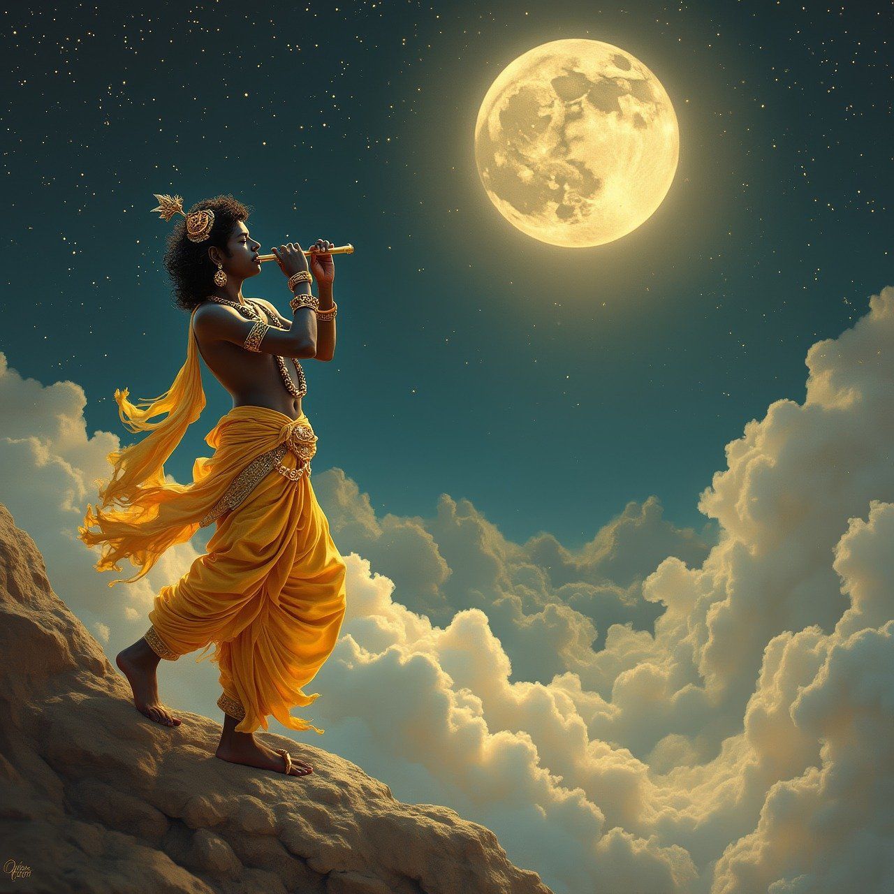 1280x1280 Free Krishna Leela & Krishna Image