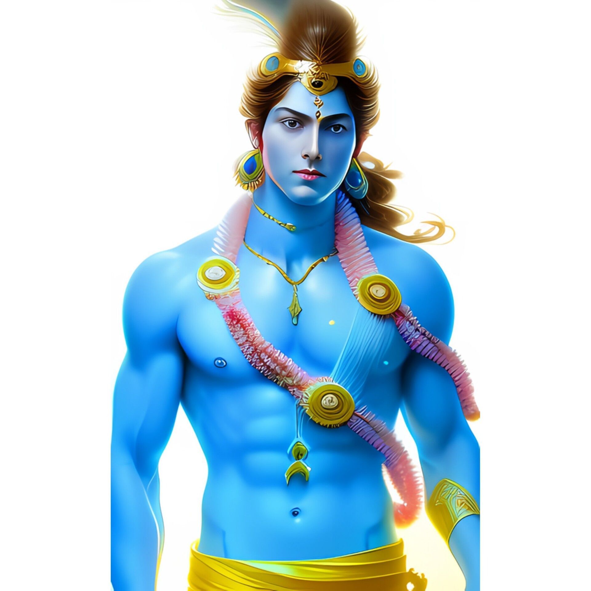 1920x1920 AI Generated Shree Krishna Art