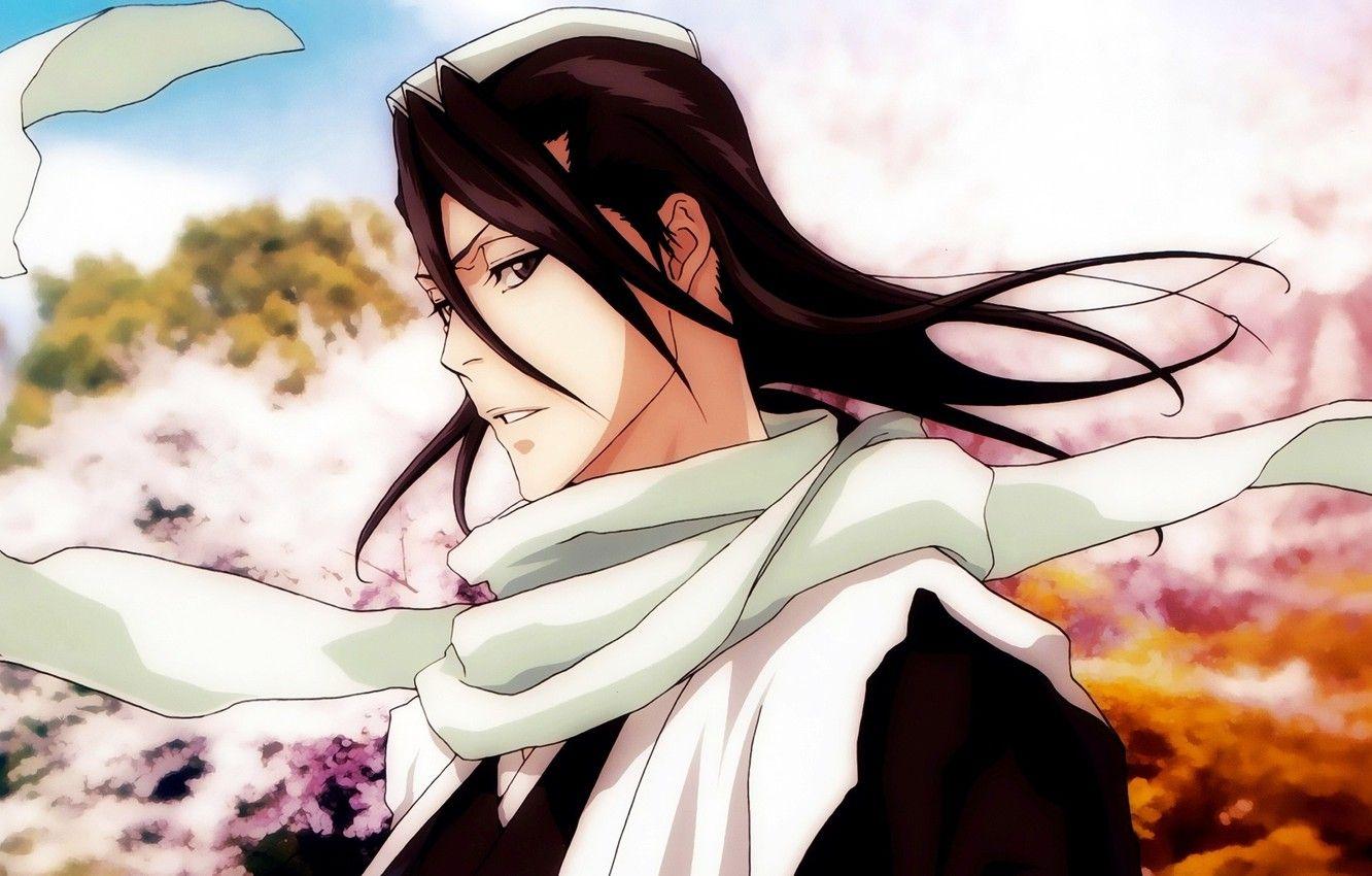 1332x850 Wallpaper art, captain, bleach, BLEACH, Kuchiki Byakuya, Kuchiki