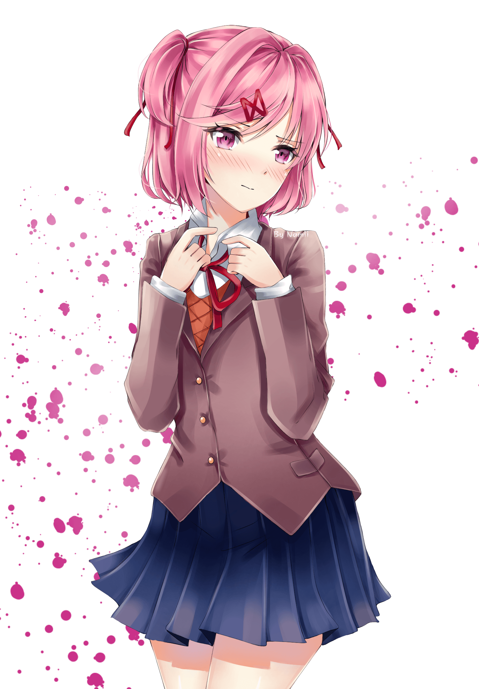 1600x2300 Natsuki DDLC Wallpaper
