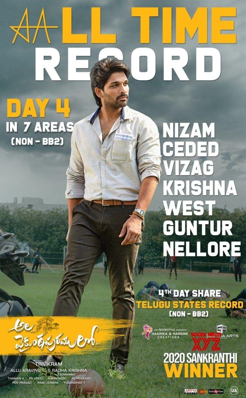 794x1280 Allu Arjun's Ala Vaikunthapurramuloo Sets All Time(Non BB2) Record