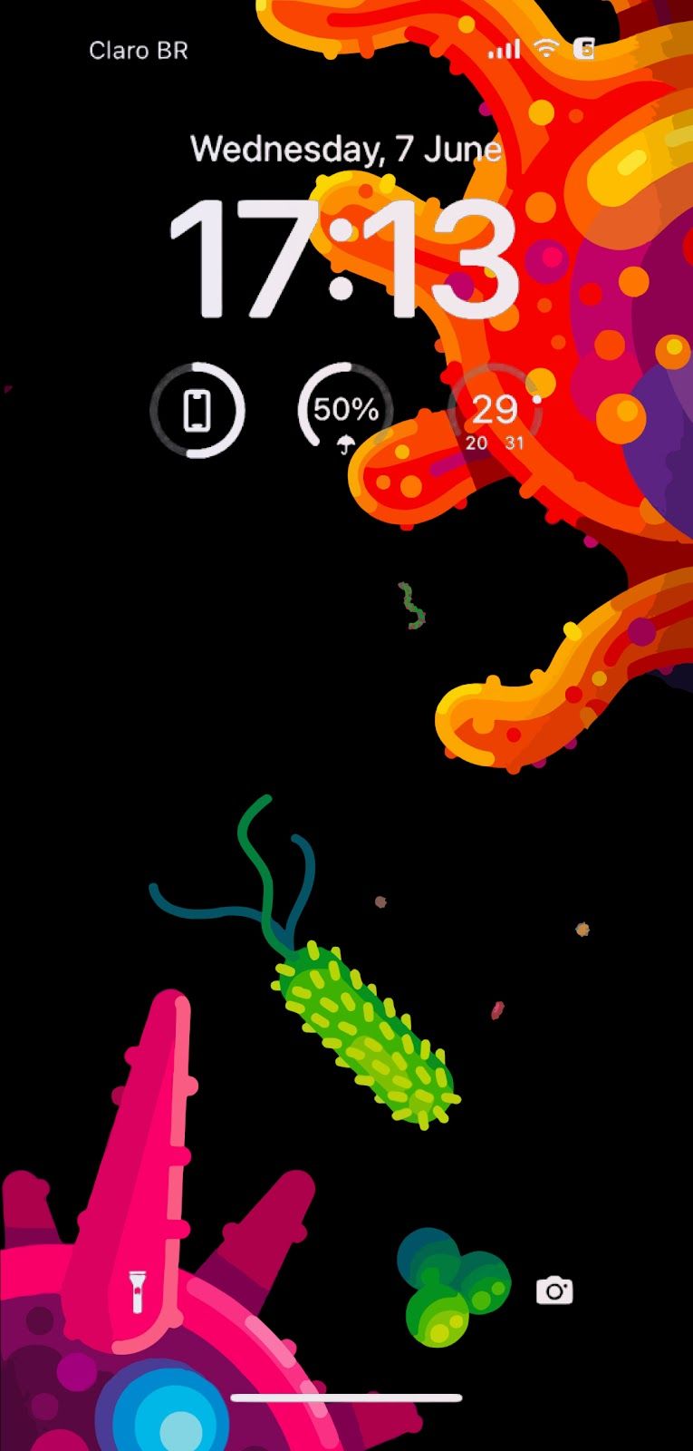 765x1600 Kurzgesagt Black Wallpaper 4K OLED