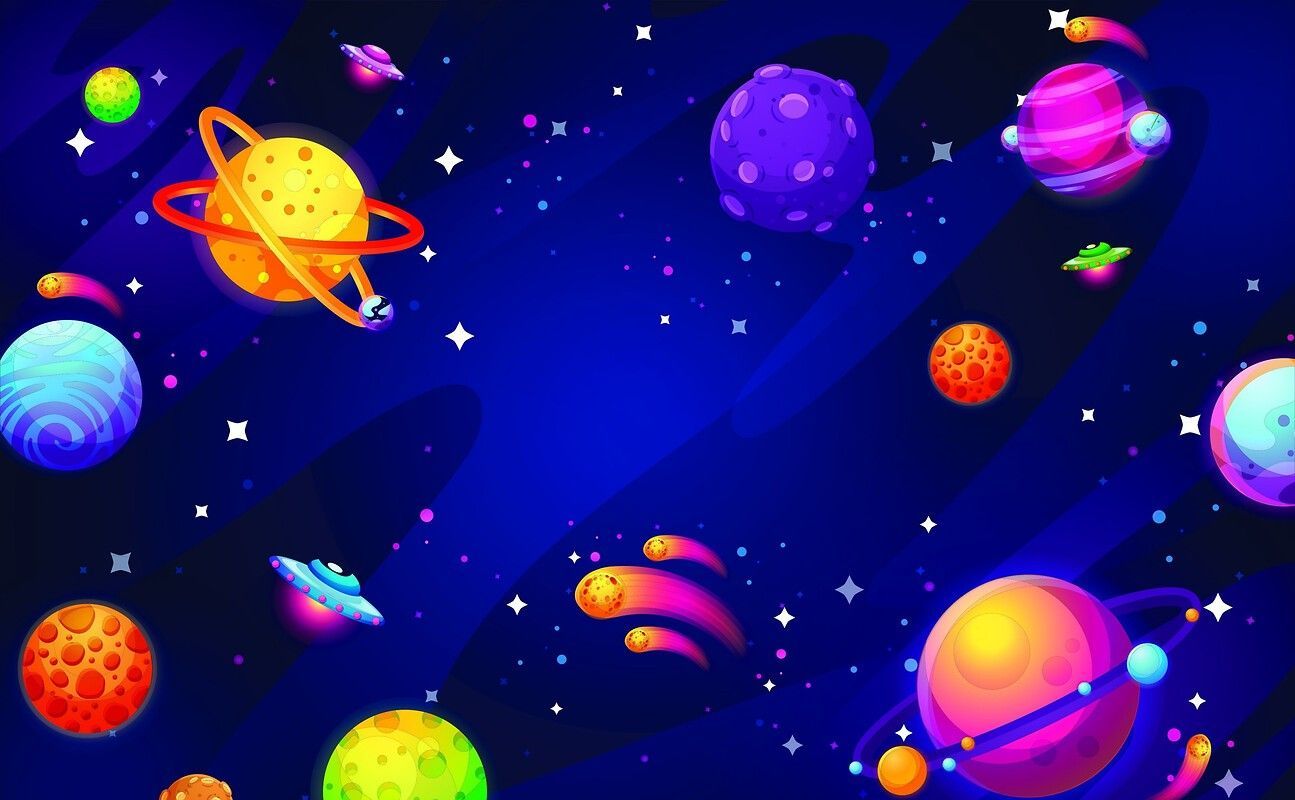 1295x800 UFO Kurzgesagt Art Free Wallpaper download Free UFO Kurzgesagt Art HD Wallpaper to your mobile phone or tablet