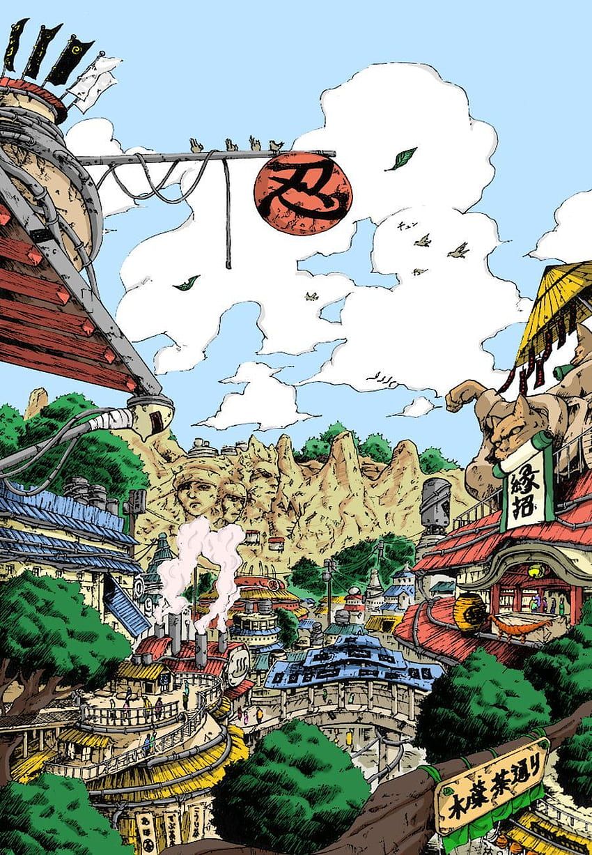 850x1227 Konoha. Arte naruto, Naruto fotos, Naruto uzumaki, Hidden Leaf Village HD phone wallpaper
