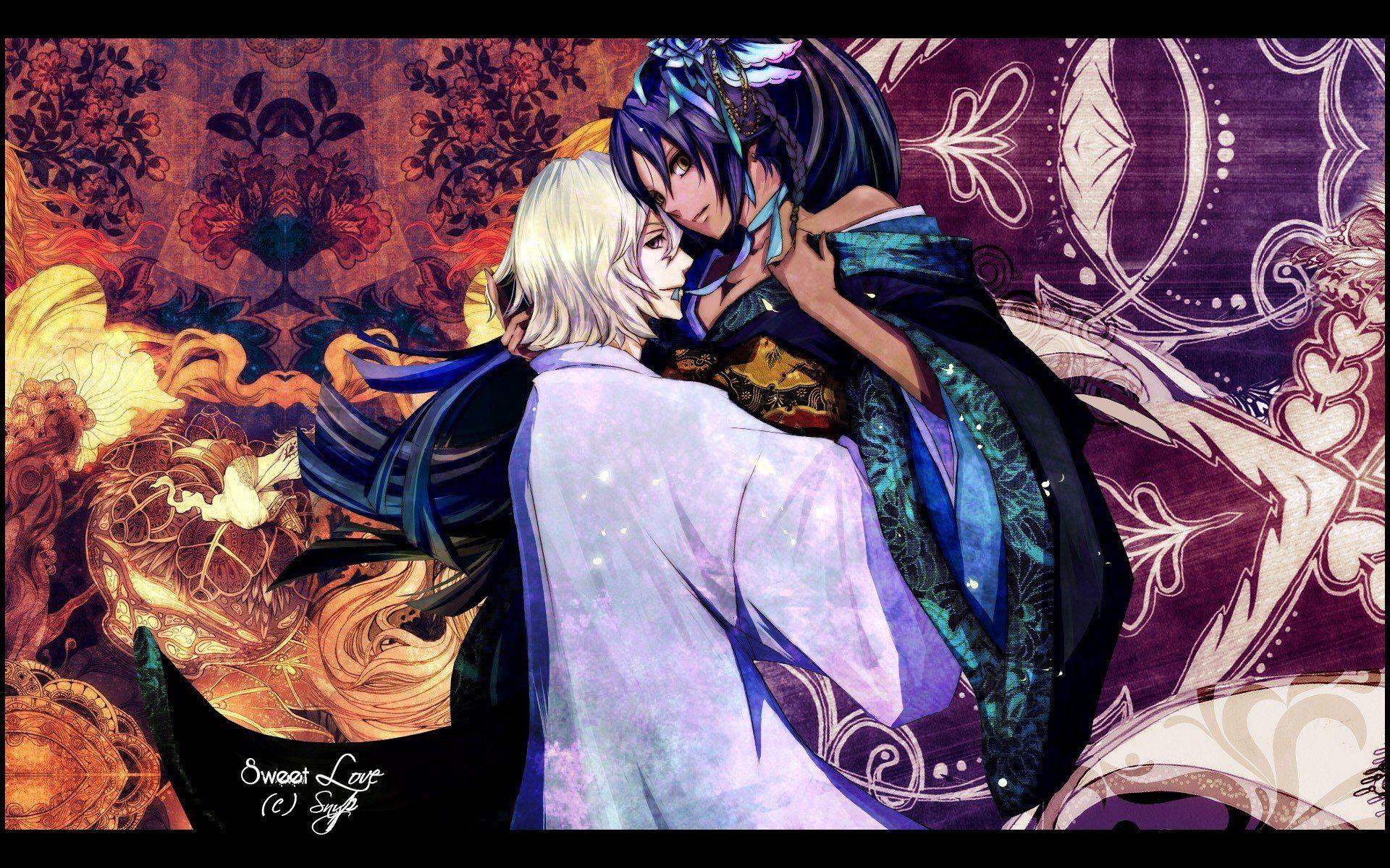 1920x1200 Snyp, Bleach, Urahara Kisuke, Shihouin Yoruichi HD Wallpaper
