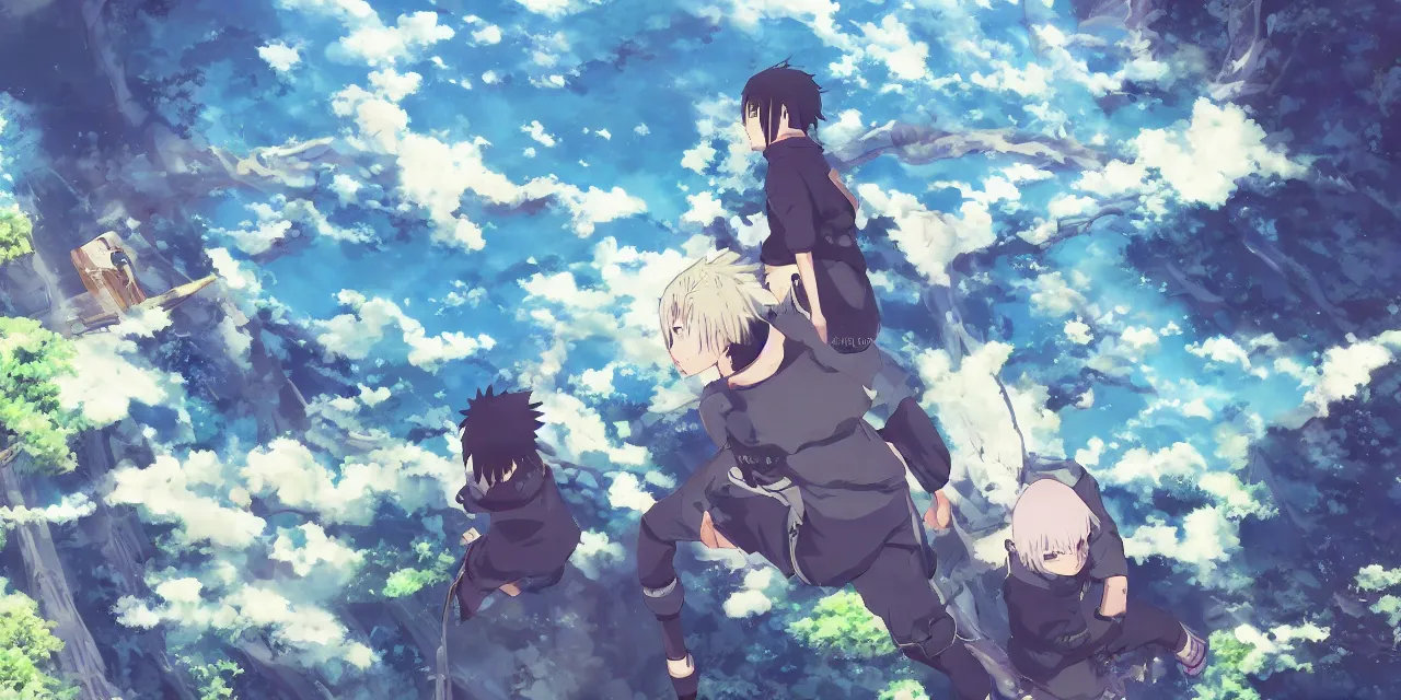 1280x640 an anime wallpaper of konoha ( naruto ), landscape