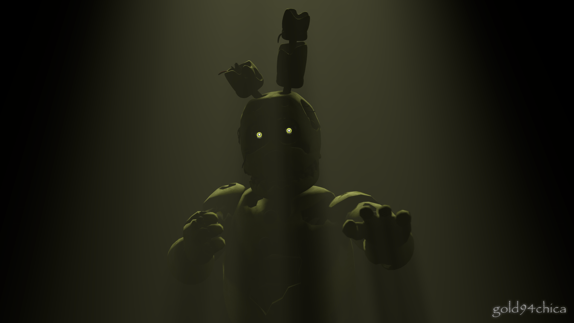 five nights at anime springtrap jumpscare