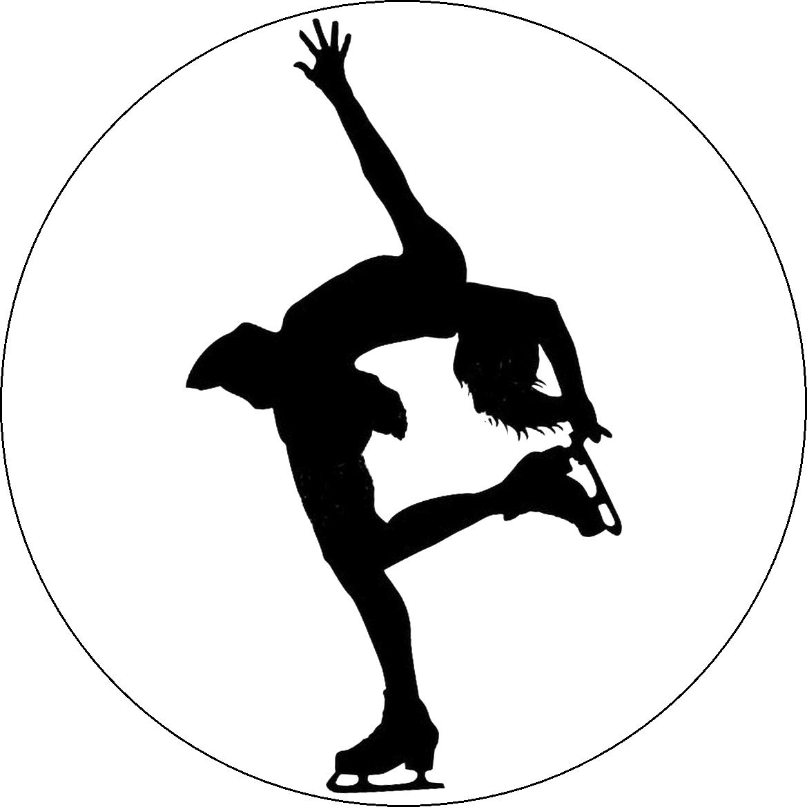 1169x1169 Figure skating Ice skating Sport Silhouette Wallpaper