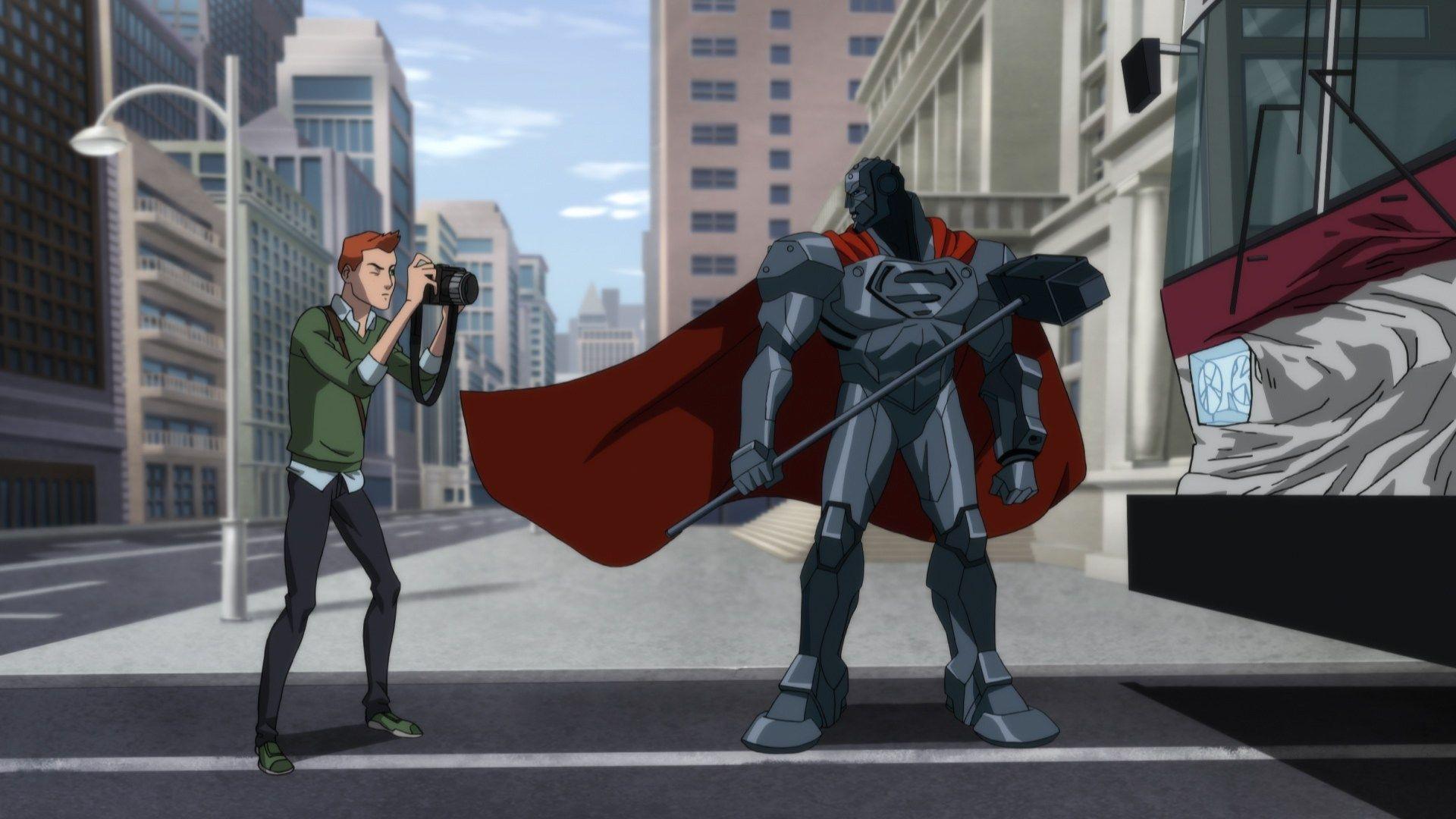 1920x1080 Steel Teaches Jimmy Olsen Crosswalk Safety in REIGN OF THE