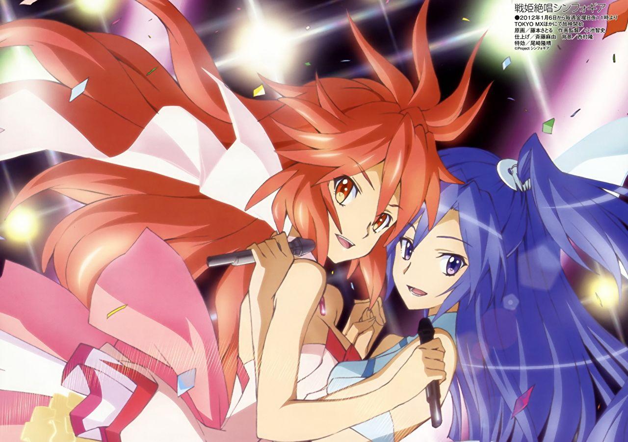 1280x901 Desktop Wallpaper Senki Zesshou Symphogear Girls Anime