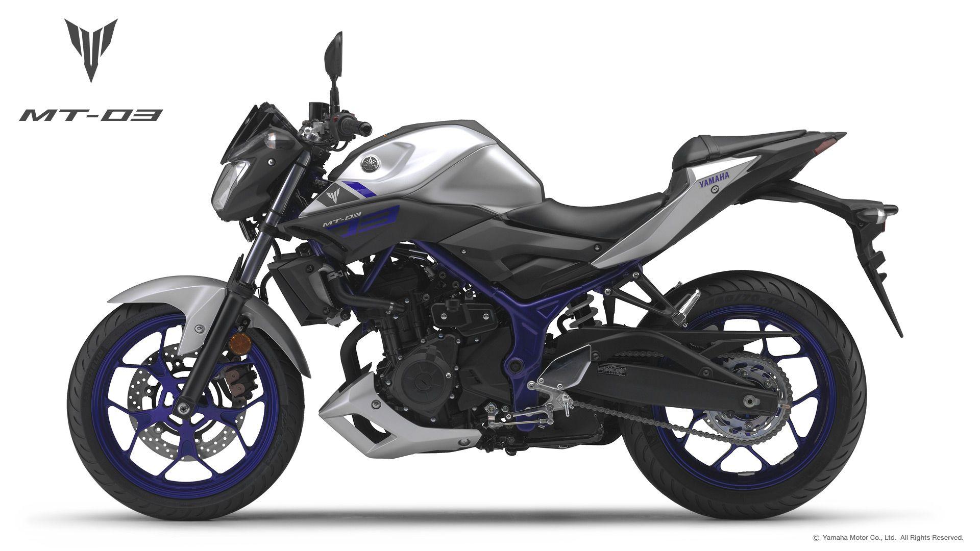 1920x1080 Yamaha MT 03 Matt Silver (High Resolution)
