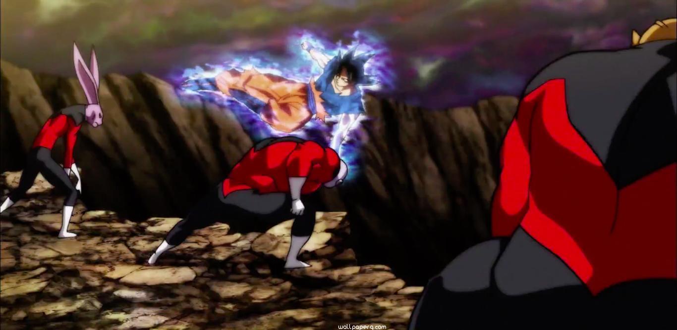1366x667 Download Dragon Ball Super Goku Ultra Instinct Jiren Vs