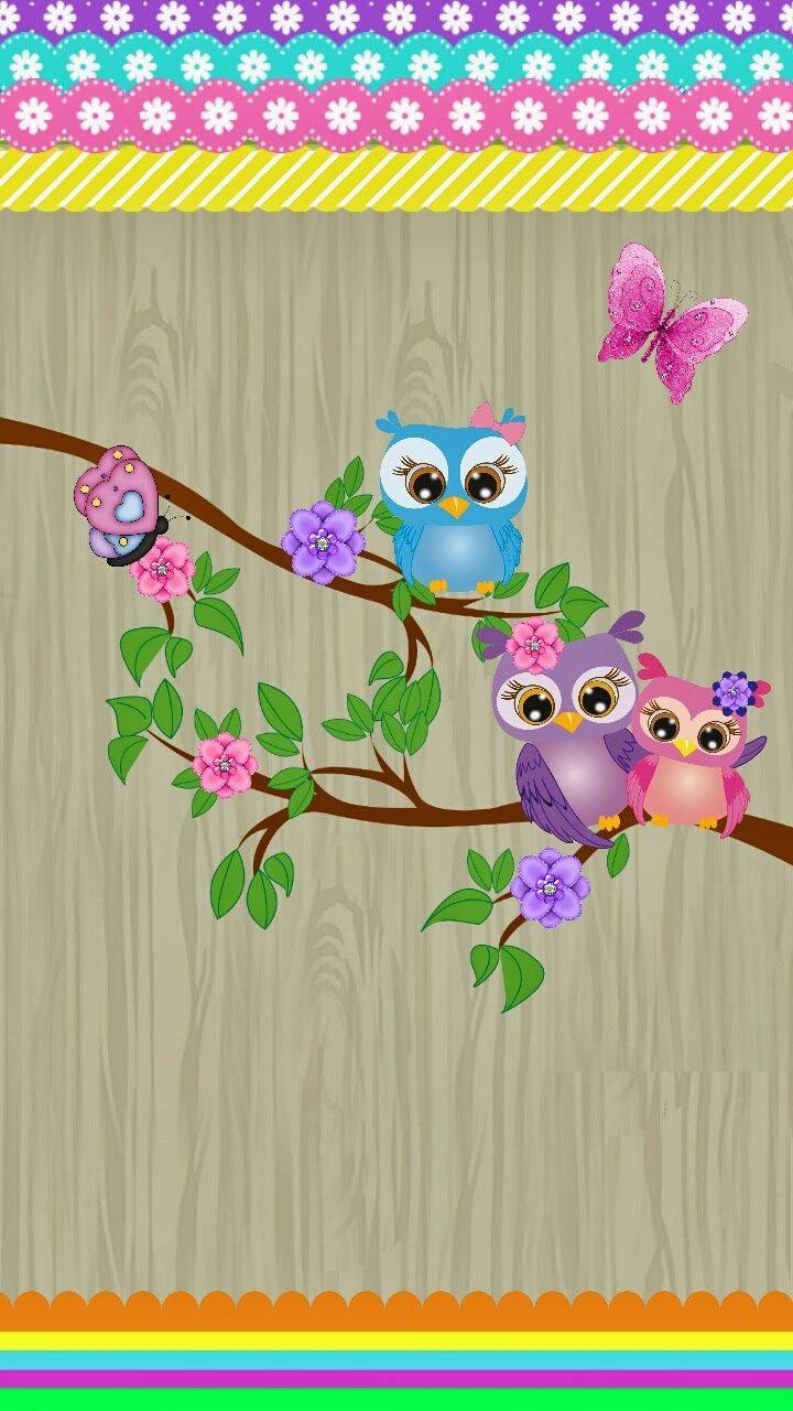 720x1280 Cute Owls wallpaper