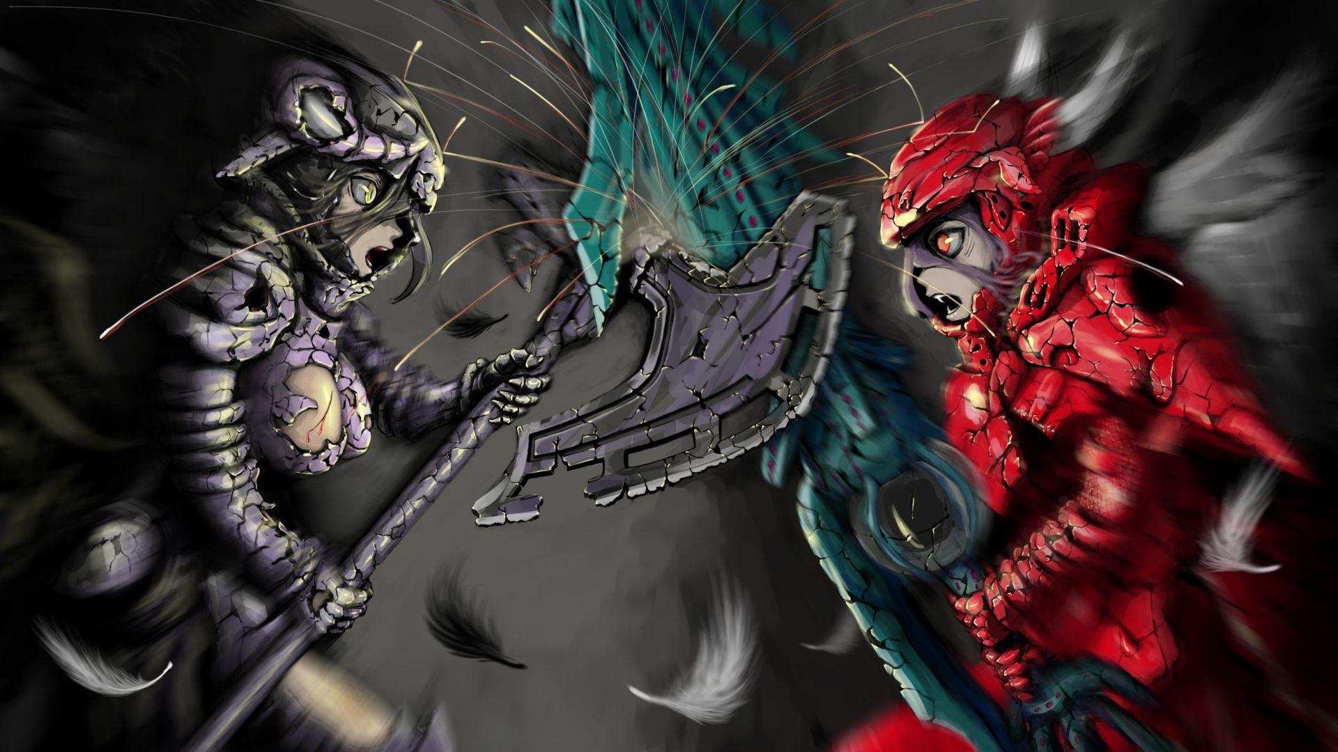 1920x1080 Free download Anime Overlord Shalltear Bloodfallen Overlord Albedo