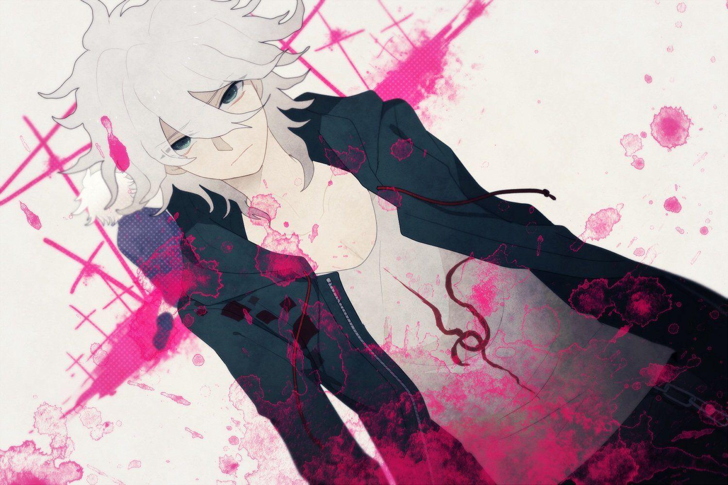 1500x1000 Azuma04 Blood Dangan Ronpa Dangan Ronpa 2 Komaeda Nagito Wallpaper