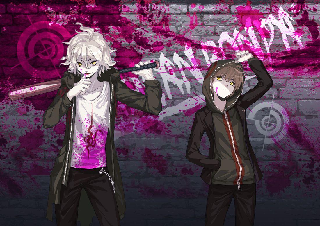 1100x778 All Male Baseball Bat Blood Brown Hair Dangan Ronpa Hoodie Komaeda