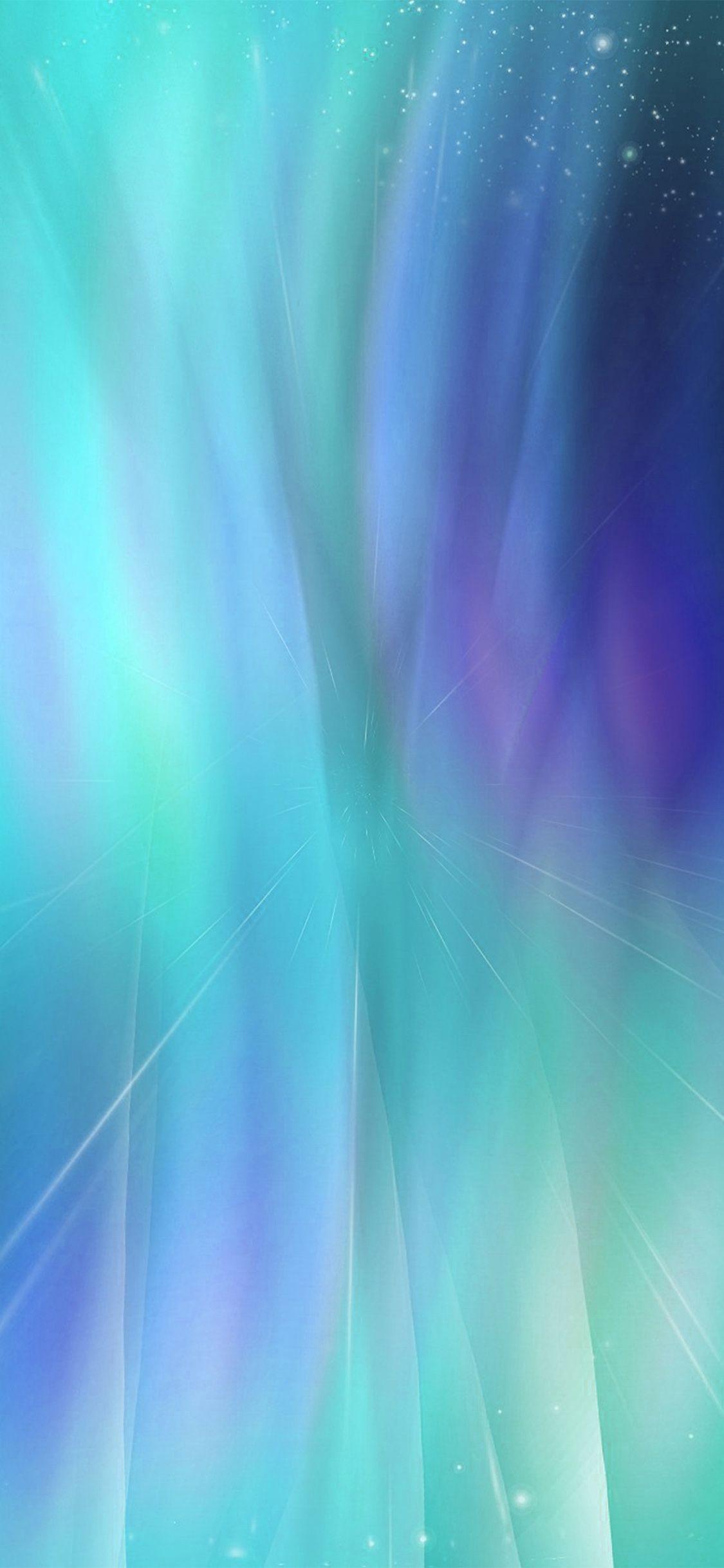 1125x2436 Fantasy Green Blue Abstract Pattern Wallpaper