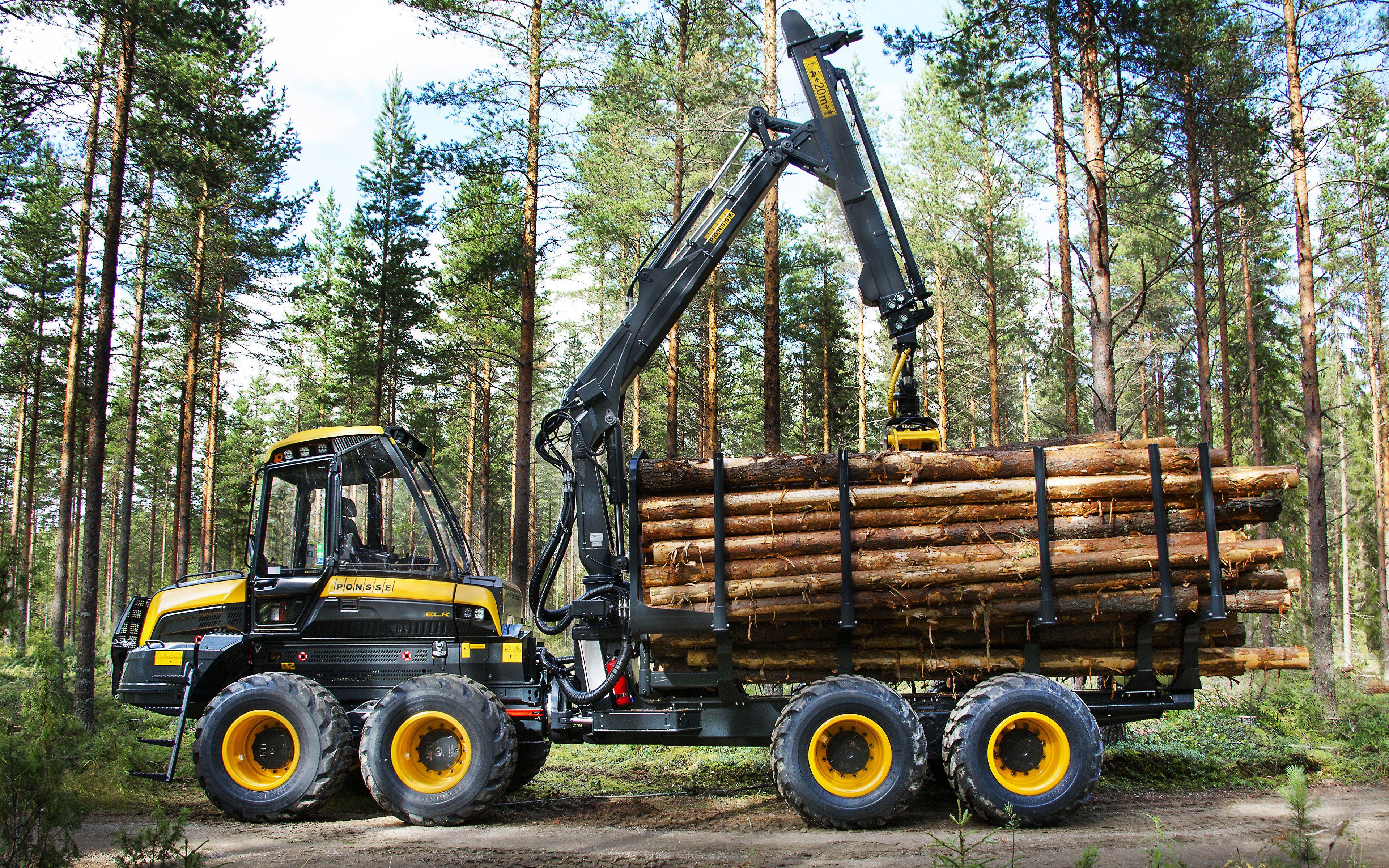 3840x2400 Desktop Wallpaper Forwarder 2014 17 Ponsse Elk Wood Log 3840x2400