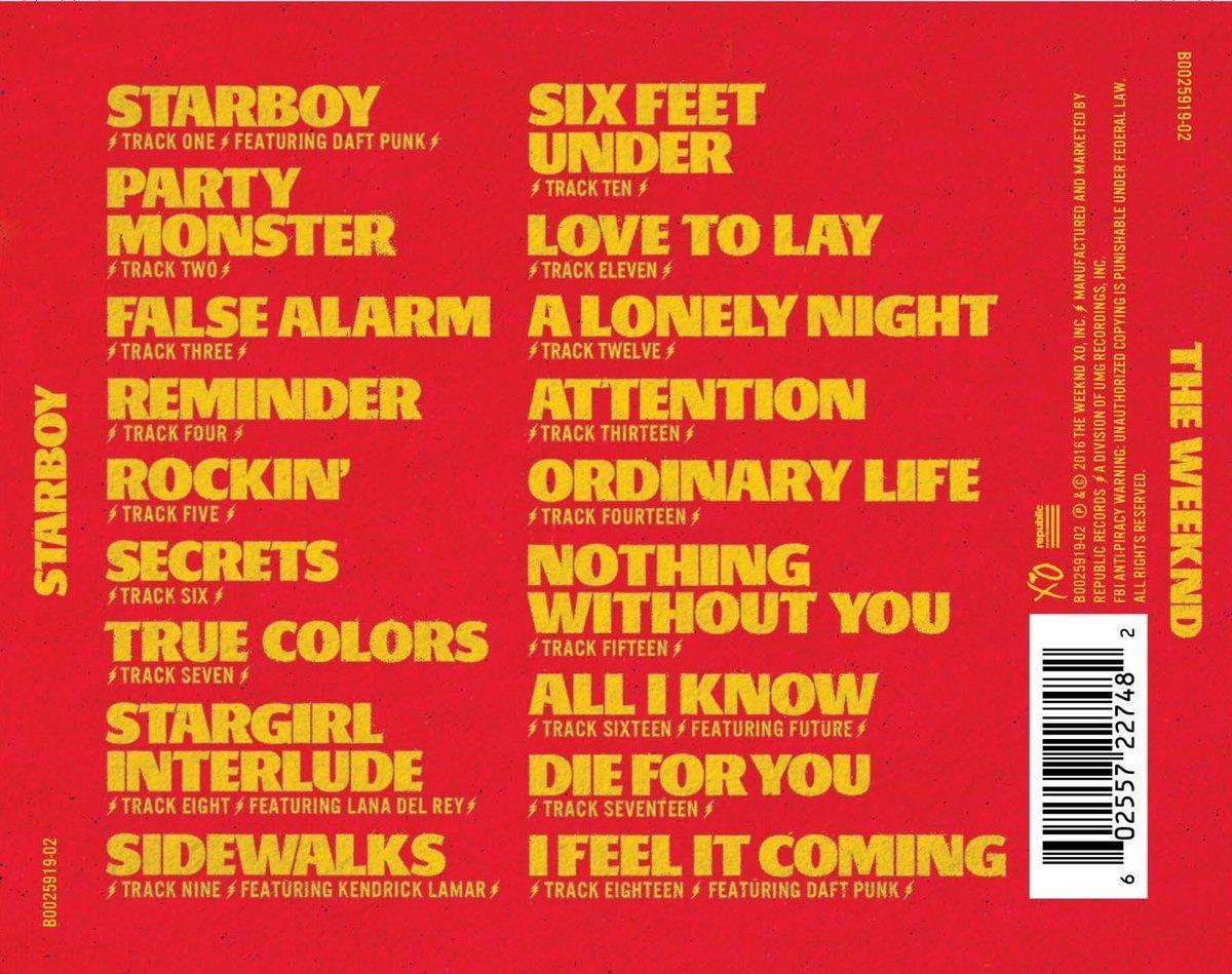 1200x949 The Weeknd Image Full Tracklist For The Weeknd's 'starboy
