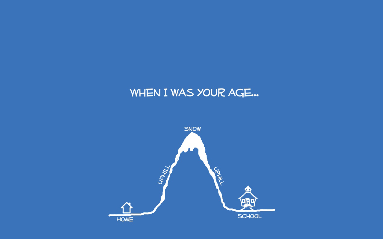 1280x800 Blue Funny Home Minimalistic Old People School Snow