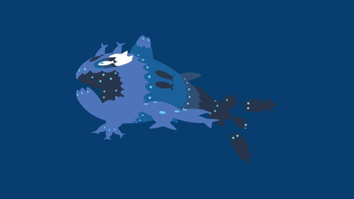 1191x670 Minimalistic Wallpaper: Wishiwashi [School]