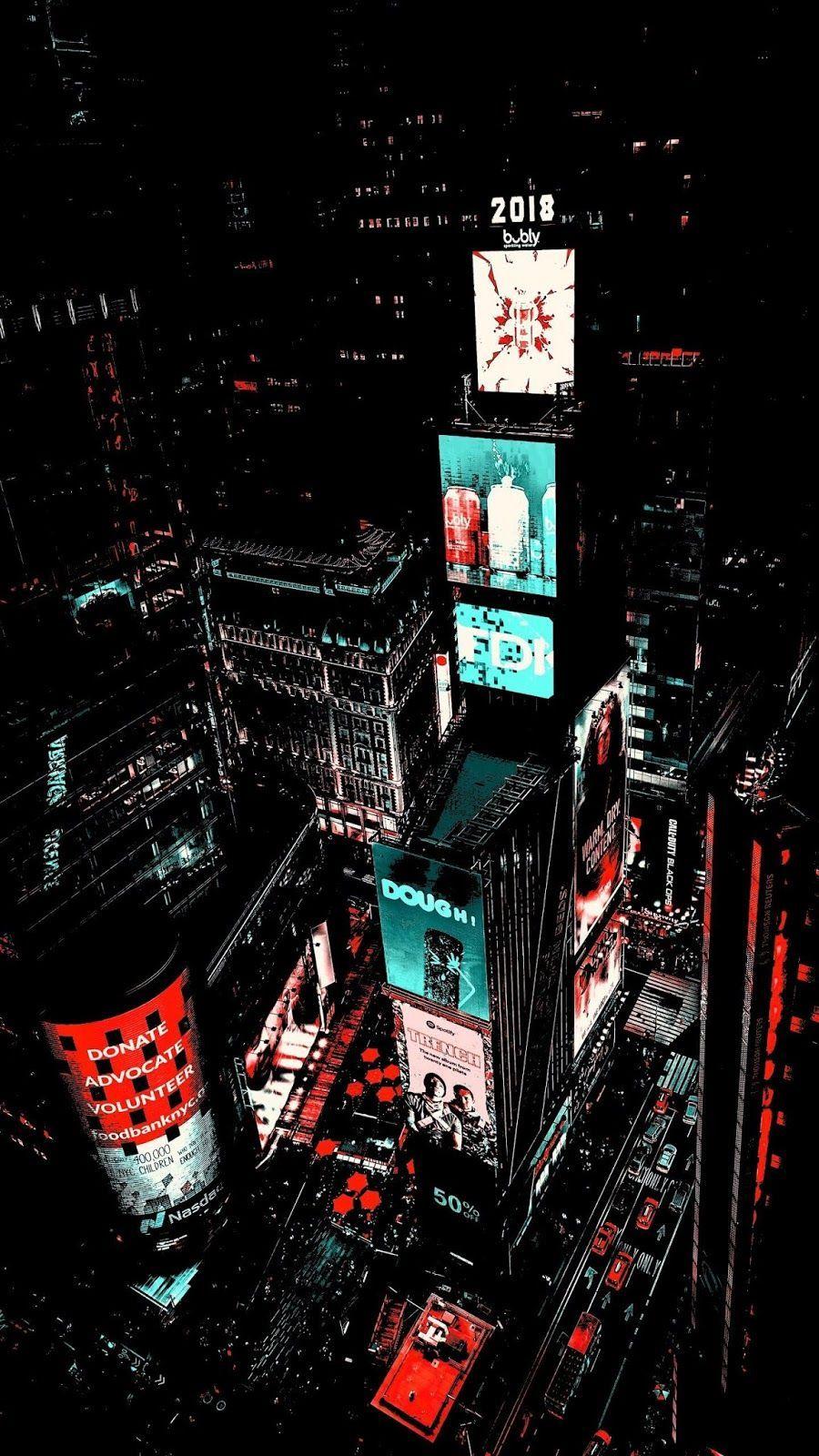 900x1600 Times Square Amoled #wallpaper #iphone #android #background #followme. Stunning wallpaper, City wallpaper, Scenery wallpaper