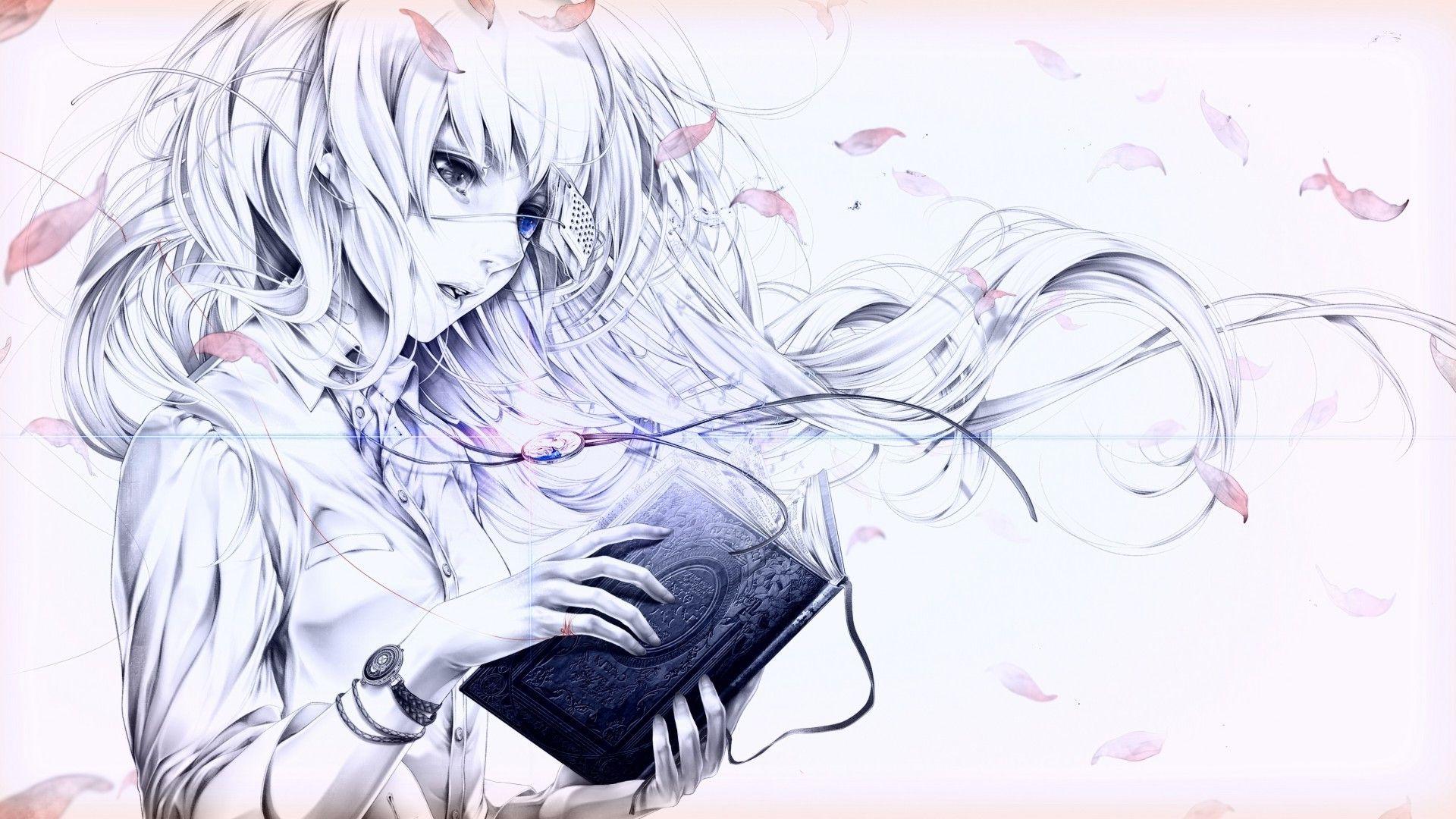 1920x1080 Watercolor Anime Girl. Explore collection