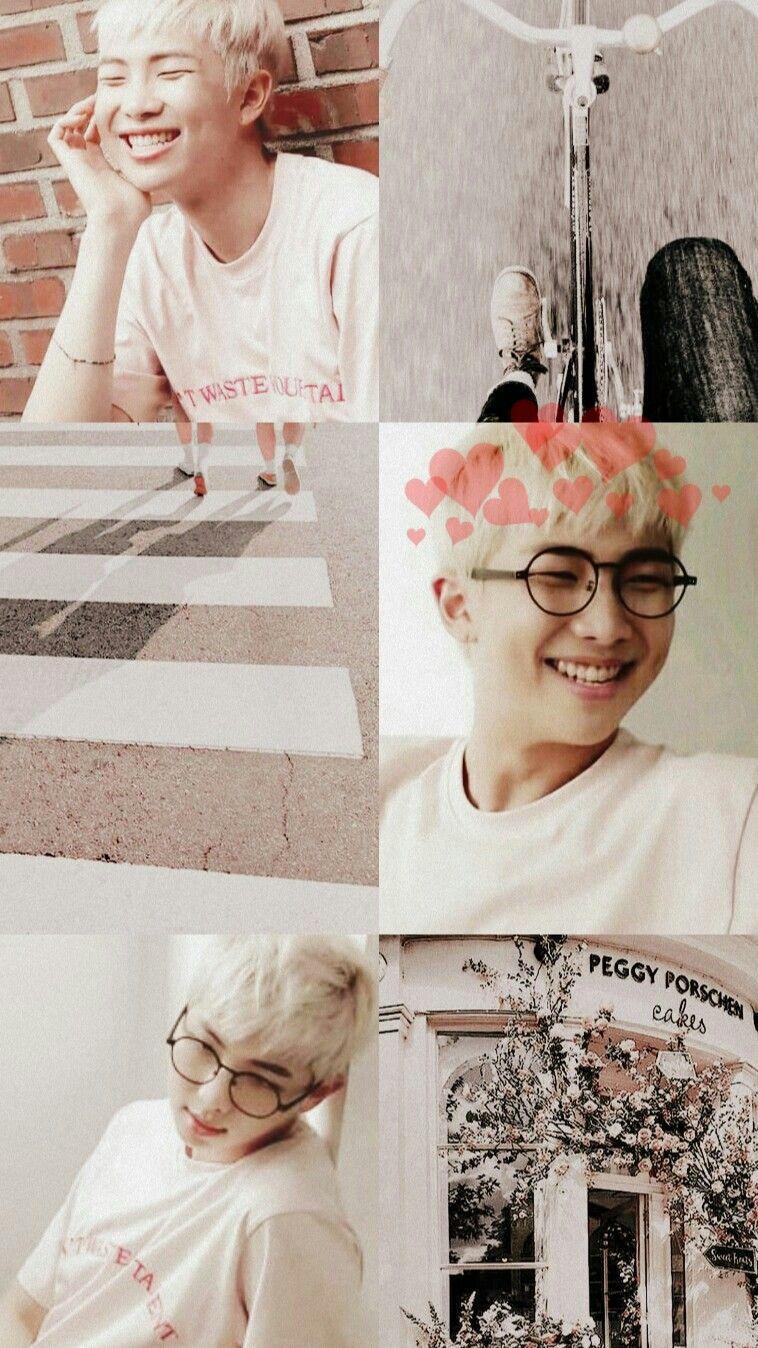 Download BTS Pinterest Aesthetic Simple Collage RM Kim Namjoon Wallpaper   Wallpaperscom