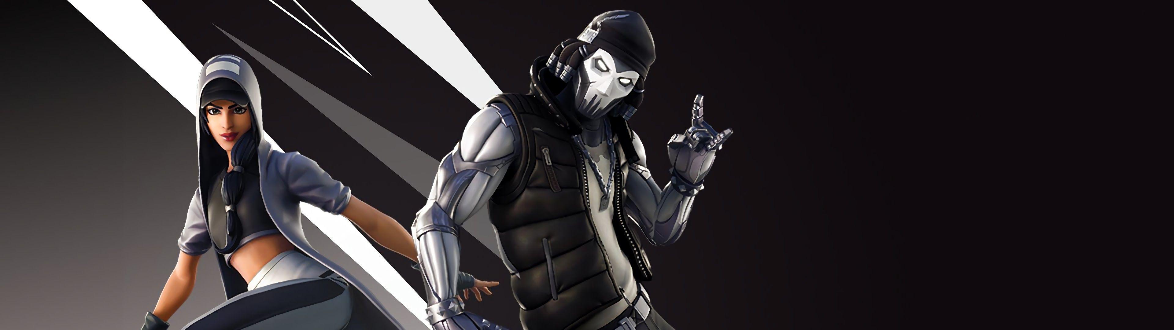 3840x1080 Fortnite Grind and Clutch 4K Wallpaper