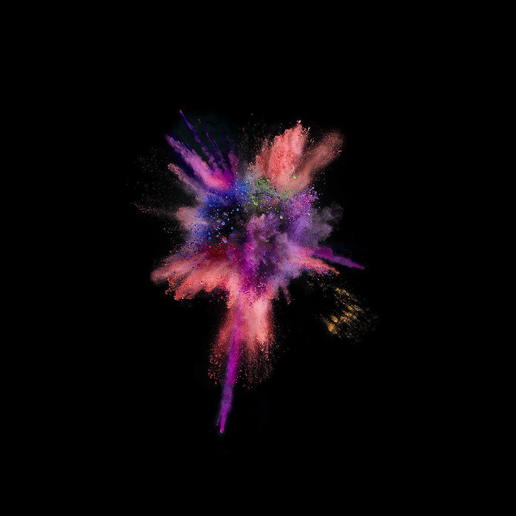 1024x1024 Apple Dark Spark Ios9 iPad Wallpaper Free Download