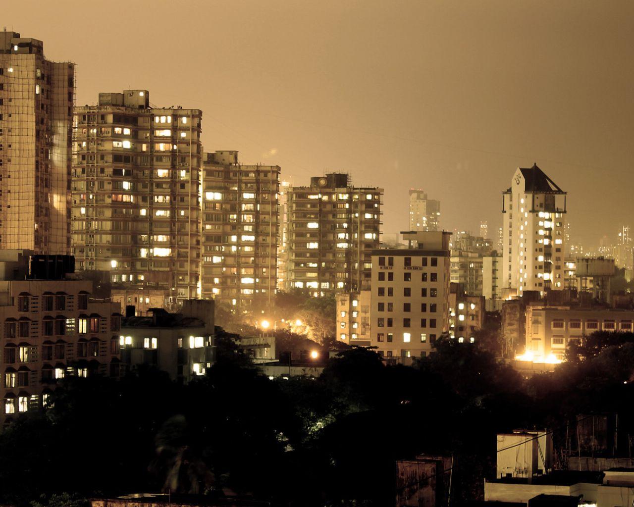 1280x1024 Night city Mumbai Desktop wallpaper 1280x1024